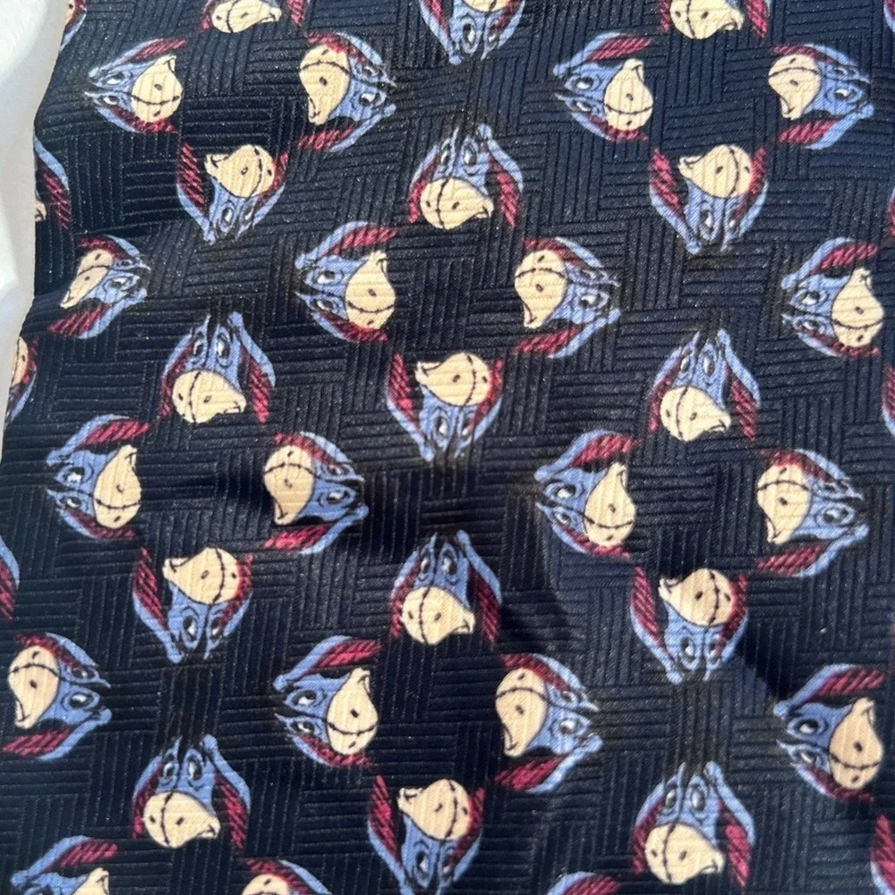 Disney‎ Pooh Eeyore Character Print Necktie Men's Accessory 56 inches